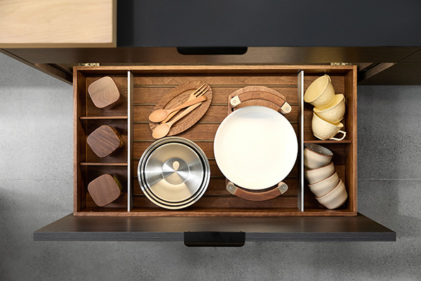 GE Elegant Series — Storage Accessories for Low Drawer and High Drawer - Platform Design | Luxury Solution