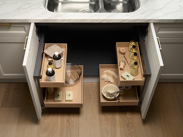 IO Ingenious One Series — Base Cabinet Interior