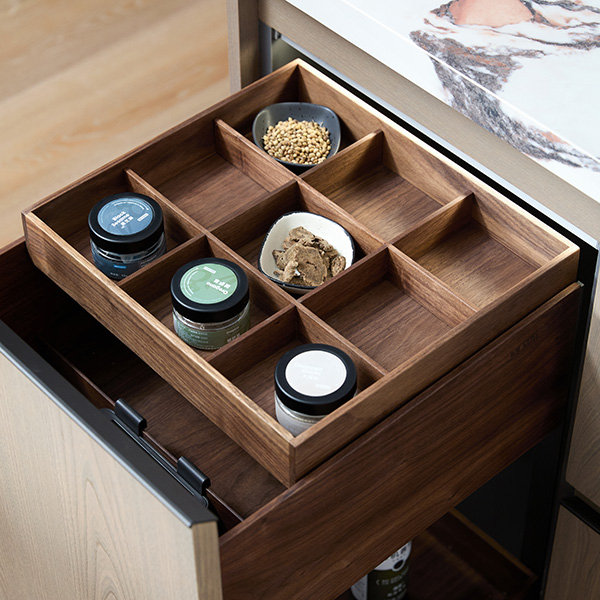 IO Ingenious One Series — Base Cabinet Interior