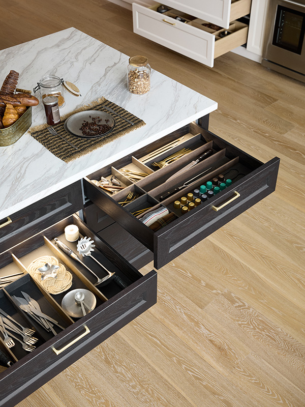 GE Elegant Series — Storage Accessories for Low Drawer and High Drawer - Platform Design | Luxury Solution