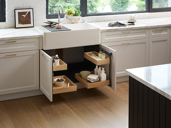 IO Ingenious One Series — Base Cabinet Interior